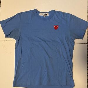 Comme des Garcons PLAY Blue Short Sleeve Tee